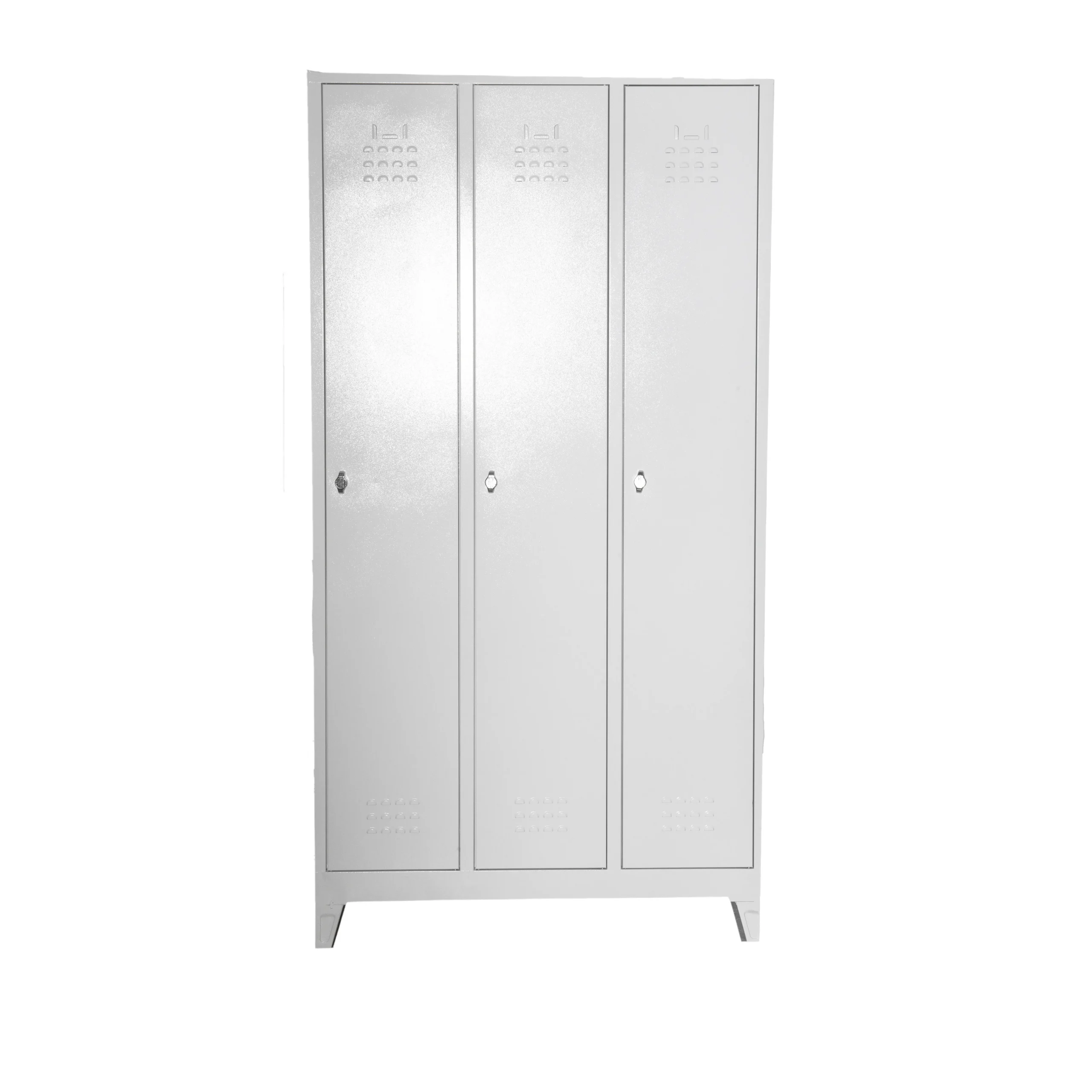 3 Kapılı Metal Soyunma Dolabı Kapalı